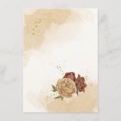 テラコッタアーストーンフローラ結婚グリーンリー エンクロージャーカード (裏面)