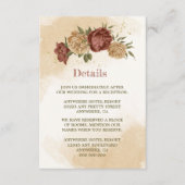 テラコッタアーストーンフローラ結婚グリーンリー エンクロージャーカード (正面)