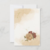 テラコッタアーストーンフローラ結婚グリーンリー サンキューカード (裏面)