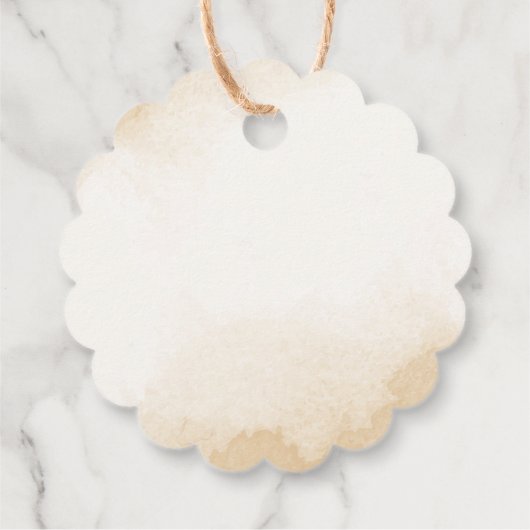 テラコッタアーストーンフローラ結婚グリーンリー フェイバータグ (裏面)