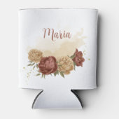 テラコッタアーストーンフローラ結婚グリーンリー 缶クーラー (正面)