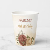 テラコッタアーストーンフローラ緑 紙コップ (裏面)