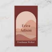 テラコッタアーストーン抽象芸術ボホシックアーチ 名刺 (正面)