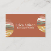 テラコッタアーストーン抽象芸術ボホシック 名刺 (正面)