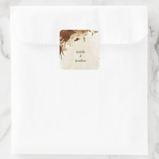 テラコッタアーストーン結婚フローラ スクエアシール (バッグ)