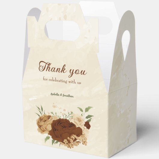 テラコッタアーストーン結婚フローラ フェイバーボックス (見開き)