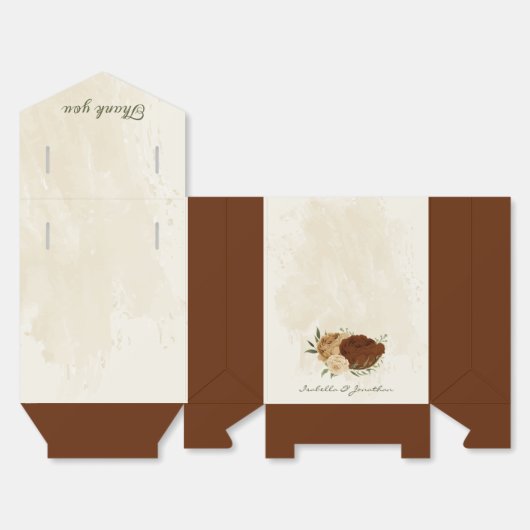 テラコッタアーストーン結婚フローラ フェイバーボックス (見開き)