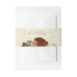 テラコッタアーストーン結婚フローラ 招待状ベリーバンド