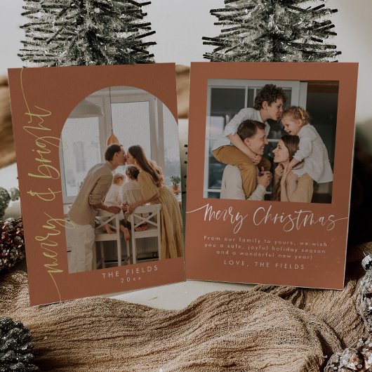 テラコッタアーストーン フォト クリスマス 箔シーズンカード