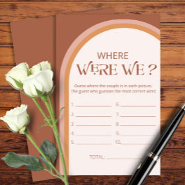 テラコッタアーチゲームどこにいた我々ブライダルシャワー