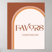 テラコッタアーチタイポグラフィの好意を取って ポスター (正面)