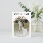 テラコッタアーチトロピカルフォト秋保存日 ポストカード (スタンド正面)