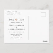 テラコッタアーチトロピカルフォト秋保存日 ポストカード (裏面)