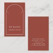 テラコッタアーチビジネスネックレスディスプレイカード 名刺 (正面/裏面)