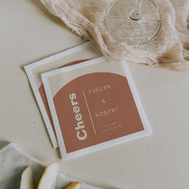 テラコッタアーチミニマフォーマルリスト結婚ズ応援 スタンダードカクテルナプキン