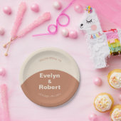 テラコッタアーチミニマフォーマルリスト結婚ズ ペーパープレート (パーティー)