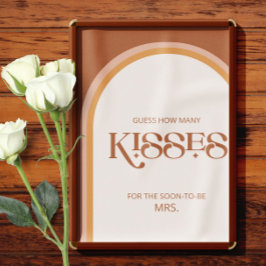 テラコッタアーチ推測する何人のキスブライダルゲーム ポスター