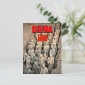 テラコッタアーミー中国-プロフェッショナル写真 ポストカード (スタンド正面)