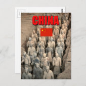 テラコッタアーミー中国-プロフェッショナル写真 ポストカード (正面/裏面)