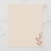 テラコッタインディボホボタニカルバジェットベビーシャワー チラシ (裏面)