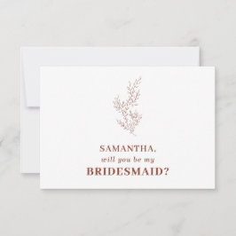 テラコッタインディ秋のフローラ保存する日付の招待 招待状