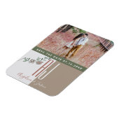 テラコッタウェディングザデイト招待状 マグネット (左側)