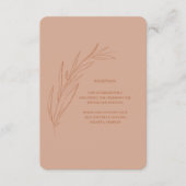 テラコッタウェディングレセプションエンクロージャカード エンクロージャーカード (正面)