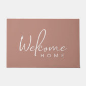 テラコッタウェルカムホームコージー ドアマット (正面)