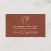 テラコッタウエスト体スカルプトフィットネスランジェリー 名刺 (裏面)