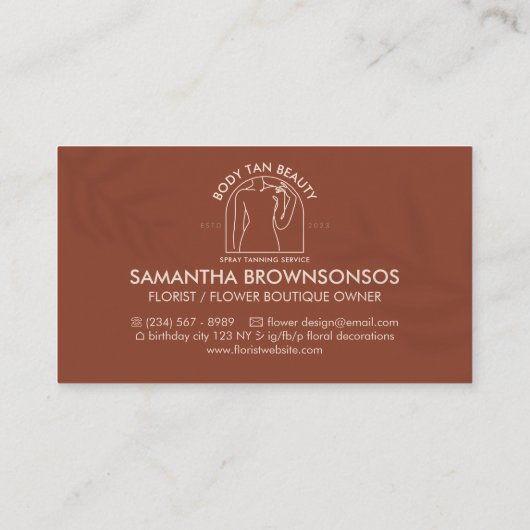 テラコッタウエスト体スカルプトフィットネスランジェリー 名刺 (裏面)