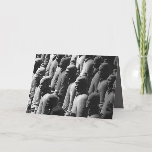 テラコッタウォリアーズ西安中国旅行写真 カード (裏面)