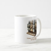 テラコッタウォリアーズ：西安、中国 コーヒーマグカップ (正面右)