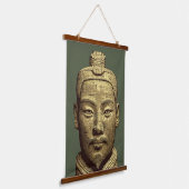 テラコッタウォリアー – 古代金ゴールドアート 吊り下げ型タペストリー (傾斜あり)