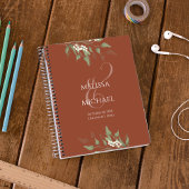 テラコッタウォーターカラーフローラ書道アンパサンド プランナー手帳