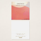 テラコッタウォーターカラー抽象芸術イヤリングディスプレイ (正面&裏面)