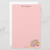 テラコッタエッジブーケ 便箋 (正面/裏面)