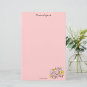 テラコッタエッジブーケ 便箋 (スタンド正面)