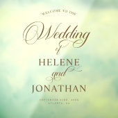 テラコッタエレガモダンントウェディングウェルカム ウィンドウサイン (シート3)