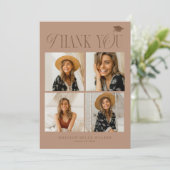 テラコッタエレガンス卒業サンキューコラージュ サンキューカード (スタンド正面)