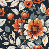 テラコッタエレガントとセージ緑のフローラ毛布 フリースブランケット