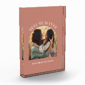 テラコッタエレガントアーチ写真タイポグラフィ最高のマム フォトブロック (左)