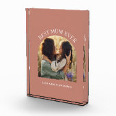 テラコッタエレガントアーチ写真タイポグラフィ最高のマム フォトブロック (右)