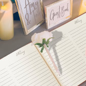 テラコッタエレガントウェディングカスタムフローラ ゲストブック