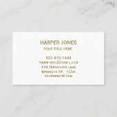 テラコッタエレガントウォーター色秋ボホフローラ 名刺 (裏面)