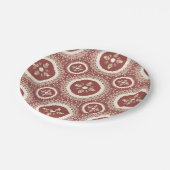 テラコッタエレガントエンブレムフローラ ペーパープレート (アングル)