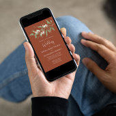 テラコッタエレガントグ結婚リーカスタムズ 招待状