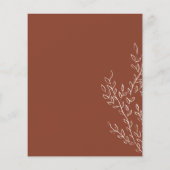 テラコッタエレガントチニーフラワーボタニカルバジェット チラシ (裏面)