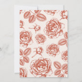 テラコッタエレガントチノイスリ結婚ーの 招待状 (裏面)