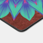 テラコッタエレガントティール（緑がかった色）フローラマンダラ自然禅 デスクマット (コーナー)