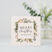 テラコッタエレガントフローラボホクリスマス シーズンカード (スタンド正面)